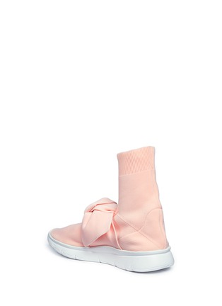 Detail View - Click To Enlarge - JOSHUA SANDERS - Oversized bow knit sock sneakers