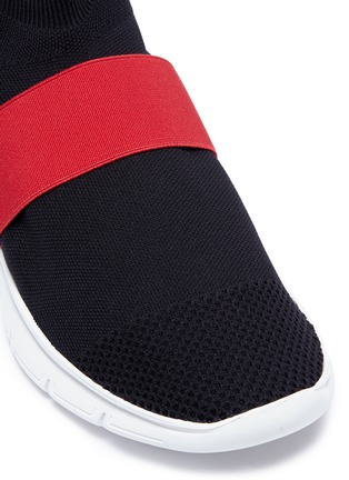 Detail View - Click To Enlarge - JOSHUA SANDERS - 'Go High' contrast band knit sock sneakers