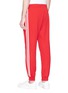Back View - Click To Enlarge - ADIDAS - 'SST' 3-Stripes outseam track pants