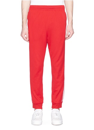 Main View - Click To Enlarge - ADIDAS - 'SST' 3-Stripes outseam track pants