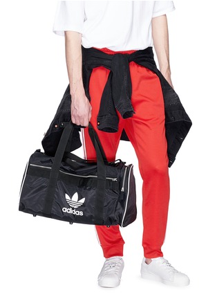 Front View - Click To Enlarge - ADIDAS - Logo print duffel bag