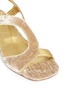 Detail View - Click To Enlarge - DRIES VAN NOTEN - Cutout leather velvet sandals