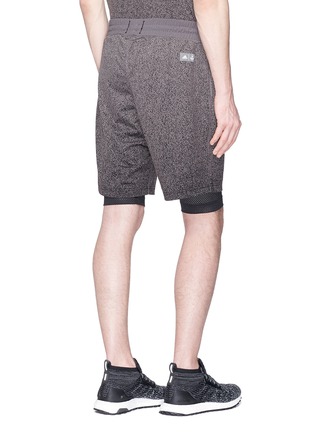 Back View - Click To Enlarge - ADIDAS - x Reigning Champ layered performance shorts