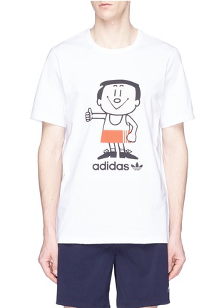 Main View - Click To Enlarge - ADIDAS - 'Trimm Dich' print T-shirt