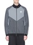 Main View - Click To Enlarge - ADIDAS - 'PLGN' 3-Stripes sleeve knit track jacket
