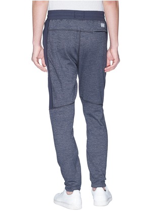 Back View - Click To Enlarge - ADIDAS - x Reigning Champ stripe outseam panelled knit jogging pants