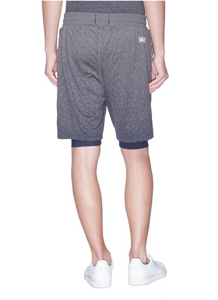 Back View - Click To Enlarge - ADIDAS - x Reigning Champ layered performance shorts