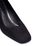 Detail View - Click To Enlarge - STUART WEITZMAN - 'Mary Mid' angular block heel suede pumps