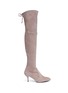 Main View - Click To Enlarge - STUART WEITZMAN - 'Tie Model' stretch suede knee high boots