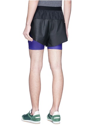 Back View - Click To Enlarge - 72896 - Perforated logo running shorts