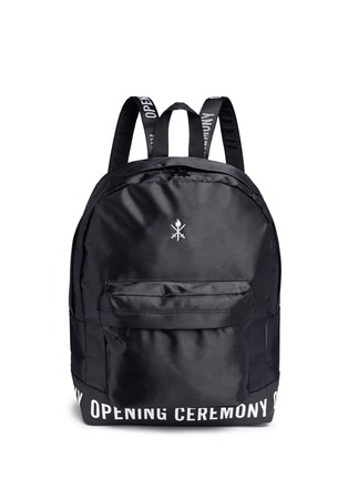 Main View - Click To Enlarge - OPENING CEREMONY - Logo twill backpack