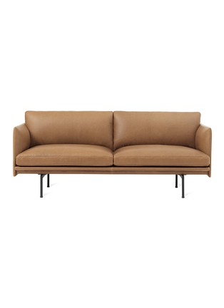 Main View - Click To Enlarge - MUUTO - Outline 3-seater sofa – Cognac