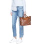 Figure View - Click To Enlarge - 71172 - 'Ornella' inverted handle leather tote