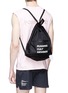 Figure View - Click To Enlarge - SATISFY - 'Running Cult Member' print gym backpack