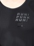 Detail View - Click To Enlarge - SATISFY - 'Punk Race' slogan print mesh tank top