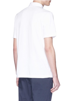 Back View - Click To Enlarge - THEORY - 'Modern' Pima cotton polo shirt