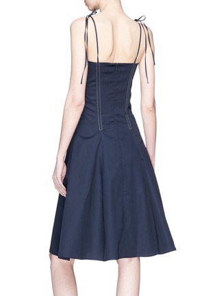 Back View - Click To Enlarge - 10224 - 'June' contrast topstitching bustier dress
