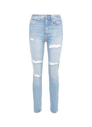 Main View - Click To Enlarge - GRLFRND - 'Karolina' distressed skinny jeans