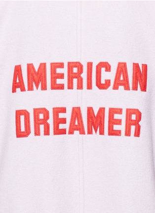 Detail View - Click To Enlarge - TIM COPPENS - 'American Dreamer' appliqué virgin wool varsity jacket