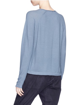 Back View - Click To Enlarge - JAMES PERSE - Crew neck cashmere raglan sweater