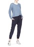 Figure View - Click To Enlarge - JAMES PERSE - Crew neck cashmere raglan sweater