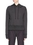 Main View - Click To Enlarge - JAMES PERSE - Cropped jersey hoodie