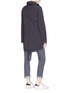 Back View - Click To Enlarge - JAMES PERSE - Retractable hood cotton-linen utility jacket