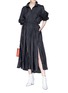 Figure View - Click To Enlarge - OPENING CEREMONY - Elastic waist maxi anorak dress