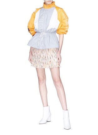 Figure View - Click To Enlarge - OPENING CEREMONY - Marble print belted pleated skirt