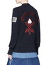 Back View - Click To Enlarge - OPENING CEREMONY - Logo chenille patch varsity cardigan
