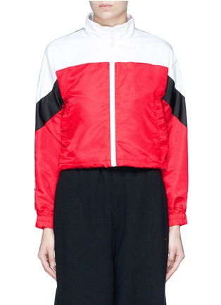 Main View - Click To Enlarge - OPENING CEREMONY - 'Warm Up' colourblock cropped track jacket