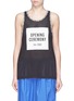 Main View - Click To Enlarge - OPENING CEREMONY - Logo print mesh tank top