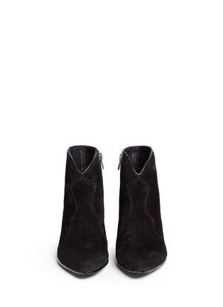 Front View - Click To Enlarge - ASH - 'Hurrican' suede cowboy ankle boots