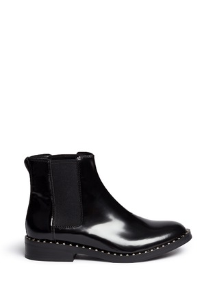Main View - Click To Enlarge - ASH - 'Winona' stud welt leather Chelsea boots