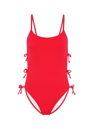 Main View - Click To Enlarge - SOLID & STRIPED - 'The Lily' tie outseam swimsuit