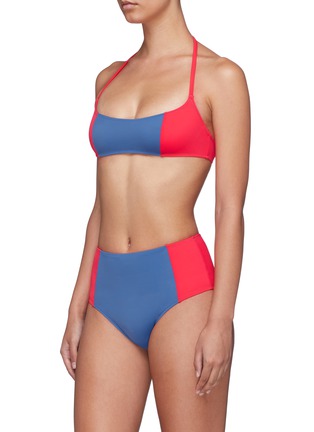 Figure View - Click To Enlarge - SOLID & STRIPED - 'The Jessica' colourblock bikini bottoms