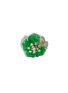 Main View - Click To Enlarge - SAMUEL KUNG - Diamond jade 18k yellow gold floral ring