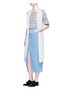 Figure View - Click To Enlarge - CLOSED - 'Clara' front slit denim skirt