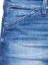 Detail View - Click To Enlarge - CLOSED - 'Niki' frayed ombré cuff cropped flare denim pants