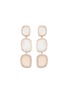Main View - Click To Enlarge - ROBERTO COIN - 'Black Jade' diamond mother of pearl 18k rose gold link drop earrings