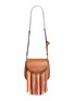 Main View - Click To Enlarge - CHLOÉ - 'Hudson' small suede fringe leather shoulder bag