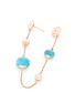 Detail View - Click To Enlarge - ROBERTO COIN - Diamond turquoise chain drop earrings