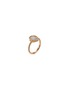 Figure View - Click To Enlarge - ROBERTO COIN - New Barocco' diamond pear 19k gold twisted ring