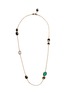 Main View - Click To Enlarge - ROBERTO COIN - 'Black Amphibole Jade' diamond 18k rose gold necklace