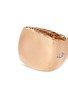 Detail View - Click To Enlarge - ROBERTO COIN - 'Golden Gate' diamond 18k gold signet ring