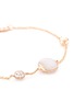 Detail View - Click To Enlarge - ROBERTO COIN - Diamond jade 18k rose gold charm bracelet