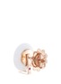 Detail View - Click To Enlarge - ROBERTO COIN - Diamond jade 18k rose gold circular stud earrings