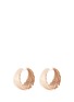 Main View - Click To Enlarge - ROBERTO COIN - 'Golden Gate' 18k rose and white gold hoop earrings