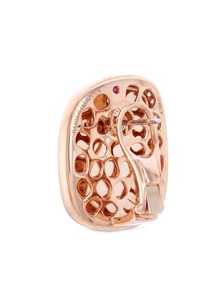 Detail View - Click To Enlarge - ROBERTO COIN - Diamond 18k rose gold abstract stud earrings