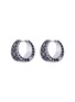 Main View - Click To Enlarge - ROBERTO COIN - Diamond 18k gold hoop earrings